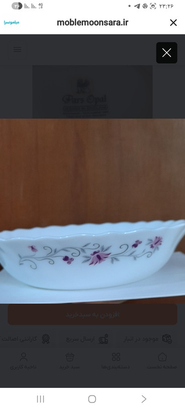 سوپ خوری پارس اوپال گل لیندا ۱۲۴ همه کاره ۶عددی